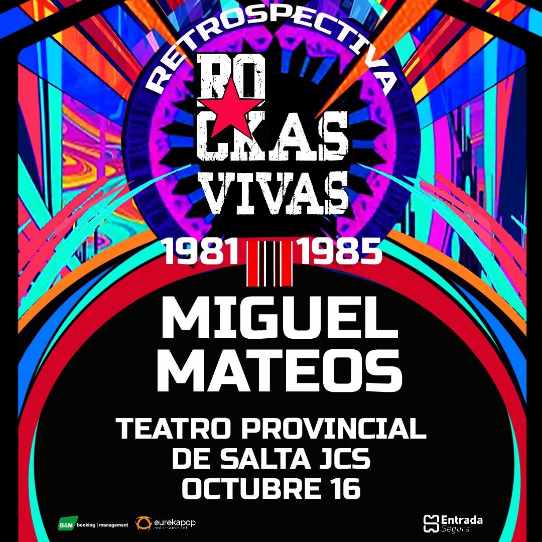 Miguel Mateos celebra en Salta el 40 aniversario de Rockas Vivas